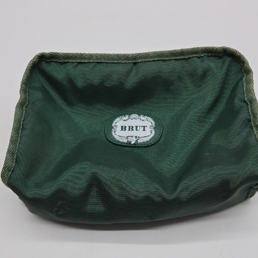 Vintage Brut Green Toiletry Bag for Men